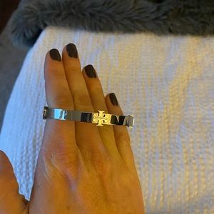 Tory Burch silver bangle